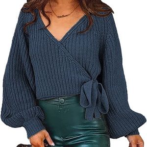 Wrap sweater